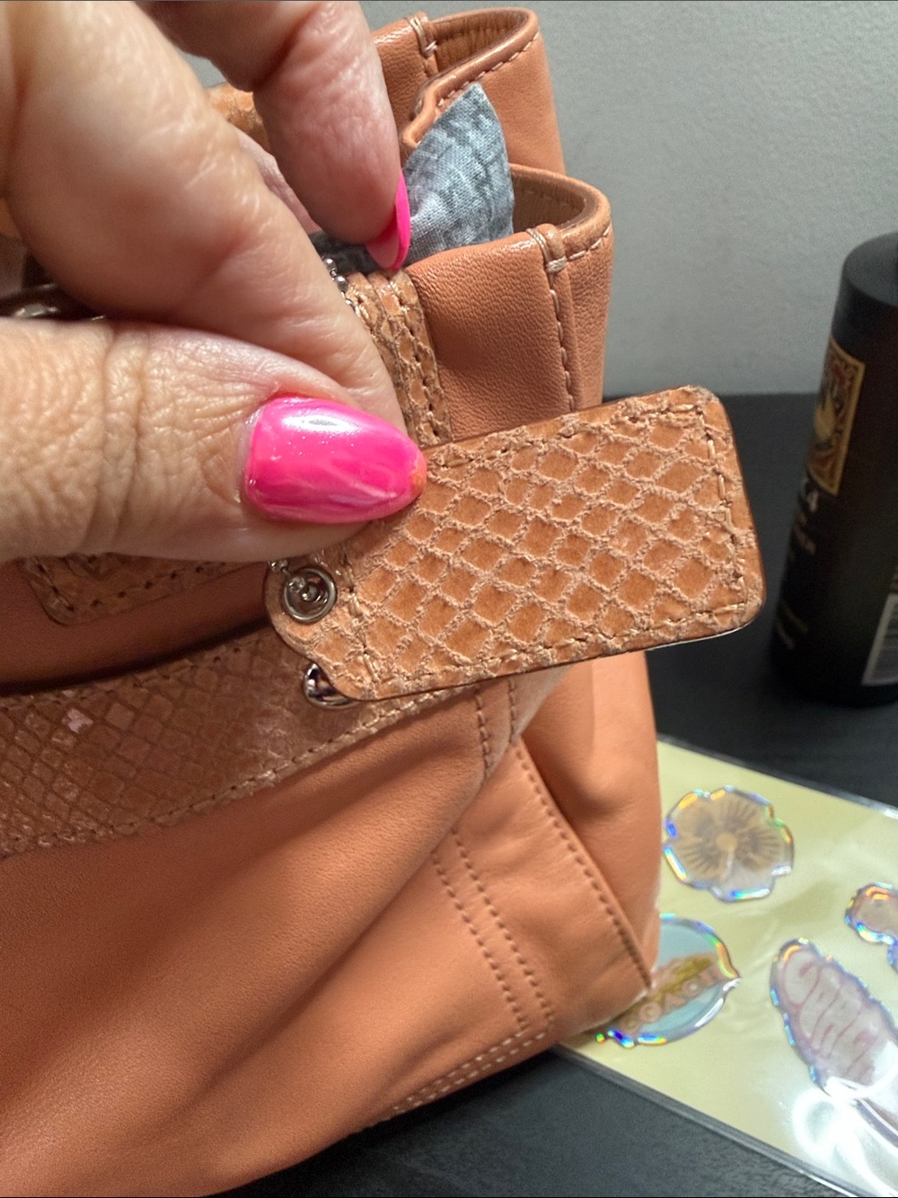Coach Penelope Carryall Satchel Leather Shoulder Tote - Picture 10 of 17